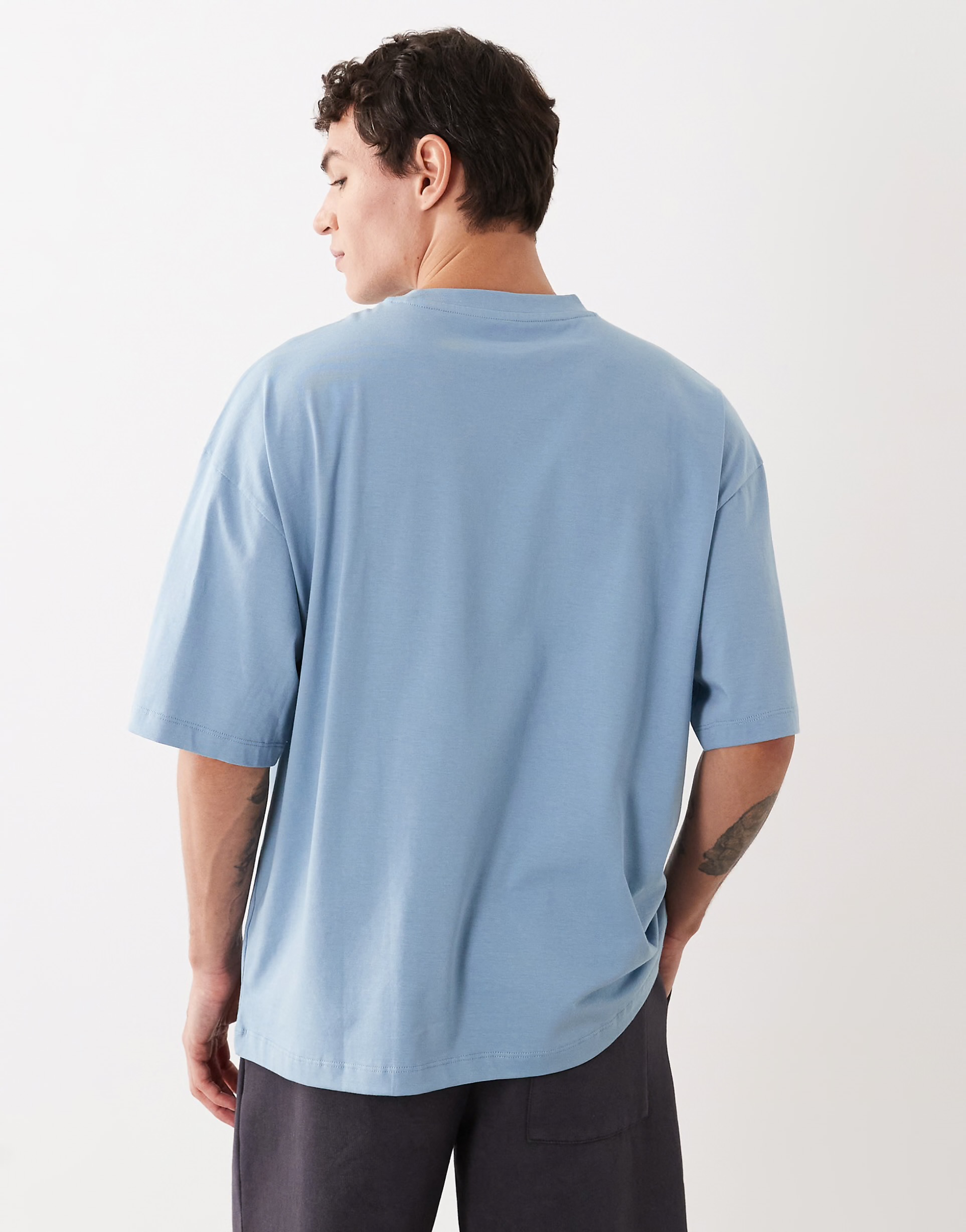 Plain Sea blue T photo 2